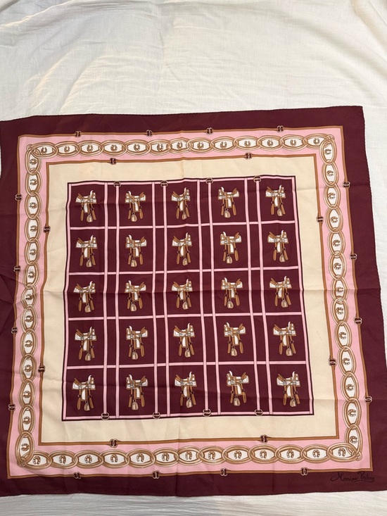 Monique Valery Accessories - Vintage Silk Scarf Equestrian 30”